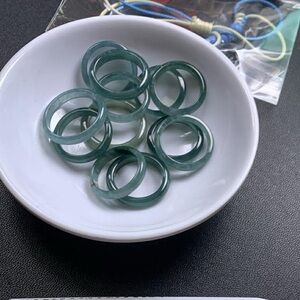 Agate Green Rings Collection